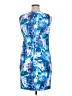 AB Studio Print Blue Cocktail Dress Size 16 - photo 2