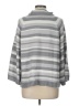 Ruby Rd. 100% Acrylic Stripes Gray Turtleneck Sweater Size L - photo 2