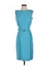 Due Per Due 100% Polyester Solid Teal Blue Cocktail Dress Size 4 - photo 1