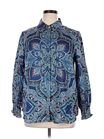 Foxcroft Long Sleeve Button-Down Shirt (view 1)