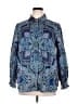 Foxcroft 100% Cotton Paisley Blue Long Sleeve Button-Down Shirt Size 1X - photo 1