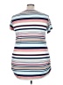 Bobbie Brooks Stripes Blue Short Sleeve T-Shirt Size 3X - photo 2