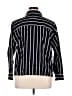 Foxcroft 100% Cotton Stripes Black Long Sleeve Blouse Size 1X - photo 2