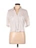Moa Moa Ivory Short Sleeve Blouse Size L - photo 1