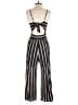 Joie 100% Linen Stripes Black Jumpsuit Size S - photo 2