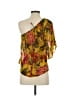 Mimi Chica 100% Polyester Yellow Short Sleeve Blouse Size XS - photo 2