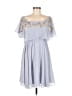 ASOS 100% Polyester Blue Cocktail Dress Size 6 - photo 1