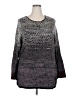 Nic + Zoe Chevron-herringbone Gray Pullover Sweater Size 2X - photo 1
