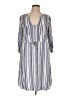 Torrid 100% Rayon Stripes Blue Casual Dress Size Lg Plus (0) - photo 1