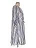 Torrid 100% Rayon Stripes Blue Casual Dress Size Lg Plus (0) - photo 4