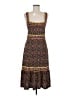 BCBGMAXAZRIA Print Brown Casual Dress Size M - photo 1
