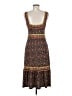 BCBGMAXAZRIA Print Brown Casual Dress Size M - photo 2