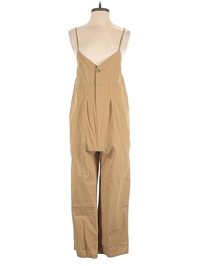 Pre-owned Unbranded Jumpsuit In Tan
