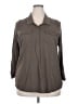 Eddie Bauer Gray 3/4 Sleeve Button-Down Shirt Size 2X - photo 1