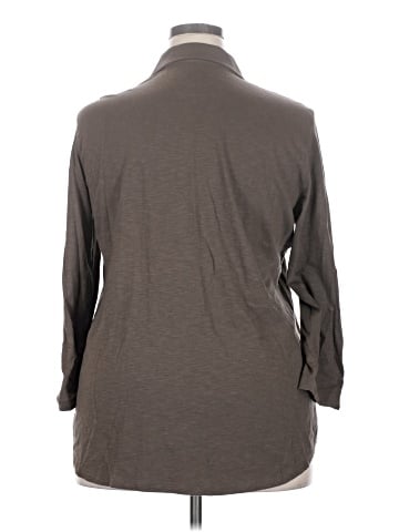 Eddie Bauer 3/4 Sleeve Button-Down Shirt (view 2)