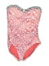 Tommy Bahama Paisley Red One Piece Swimsuit Size 6 - photo 1