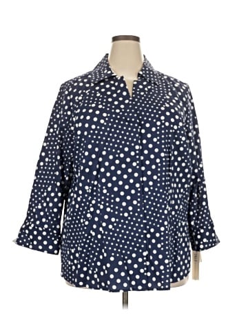 Foxcroft 3/4 Sleeve Button-Down Shirt (view 1)