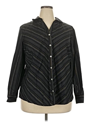 Foxcroft Long Sleeve Button-Down Shirt (view 1)