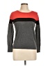 Halogen Color Block Gray Pullover Sweater Size Lg Petite - photo 1