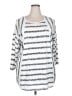 Westbound Silver 3/4 Sleeve Top Size 2X - photo 1