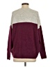 Vince Camuto Color Block Burgundy Pullover Sweater Size S - photo 2
