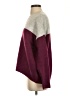 Vince Camuto Color Block Burgundy Pullover Sweater Size S - photo 5