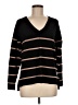 Bobeau Stripes Black Pullover Sweater Size M - photo 1