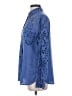 J.Crew Collection 100% Linen Blue Long Sleeve Blouse Size 4 - photo 5