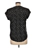 Fun2Fun 100% Polyester Hearts Black Short Sleeve Blouse Size M - photo 2