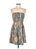 Unbranded 100% Polyester Paisley Tan Cocktail Dress Size M - photo 1