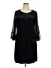 Connected Apparel Black Cocktail Dress Size 16 - photo 1