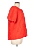 Calypso St. Barth Red Short Sleeve Blouse Size Lg (2) - photo 4