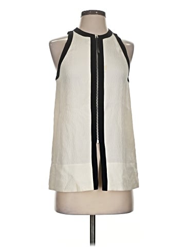 Helmut Lang Sleeveless Silk Top (view 1)