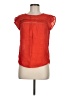 E&M Collection Red Short Sleeve Blouse Size M - photo 1