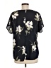 West Kei 100% Polyester Black Short Sleeve Blouse Size M - photo 2