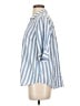 J.Crew 100% Cotton Stripes Blue 3/4 Sleeve Button-Down Shirt Size S (tall) - photo 5