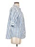 J.Crew 100% Cotton Stripes Blue 3/4 Sleeve Button-Down Shirt Size S (tall) - photo 4