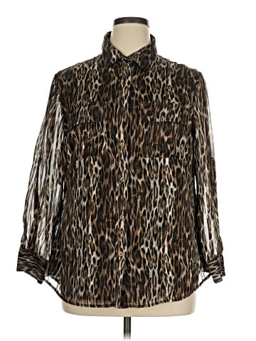 Jones New York Collection Long Sleeve Blouse (view 1)