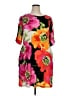 MSK Print Orange Casual Dress Size XL - photo 1