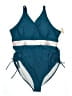 BLOOMCHIC Solid Teal One Piece Swimsuit Size 22 - photo 1