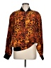 Spenser Jeremy 100% Silk Animal Print Orange Jacket Size M - photo 1