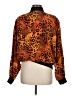 Spenser Jeremy 100% Silk Animal Print Orange Jacket Size M - photo 2