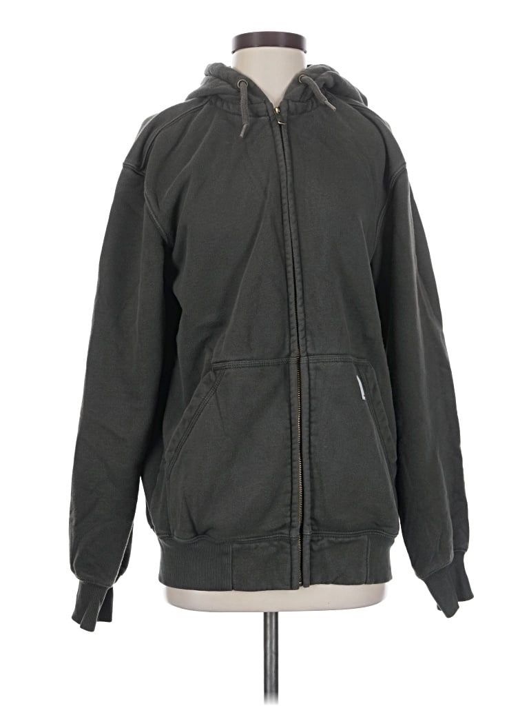 Pre-owned Carhartt Zip Up Hoodie In Black