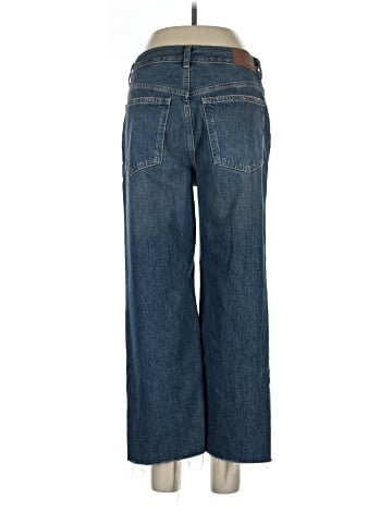 Madewell Low-Slung Baggy Crop Jeans in Croswell Wash (view 2)