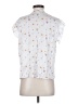 Koch 100% Polyester Floral White Short Sleeve Blouse Size XS - photo 2