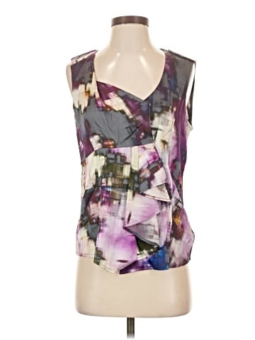 7 For All Mankind Sleeveless Silk Top (view 1)