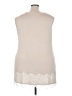 Logo Layers Ivory Sleeveless Blouse Size 3X - photo 2