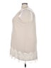 Logo Layers Ivory Sleeveless Blouse Size 3X - photo 5