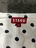 STAUD Polka Dots Ivory Short Sleeve Blouse Size XS - photo 7