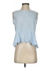 Elodie Blue Sleeveless Blouse Size XS - photo 1